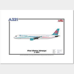 Airbus A321 - First Choice Airways (Art Print) Posters and Art